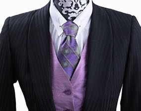Day Suit Frierson Brown and Black Shadow Stripe