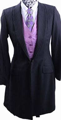 Day Suit Frierson Brown and Black Shadow Stripe