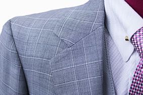 Becker Brothers Silver Plaid Day Suit