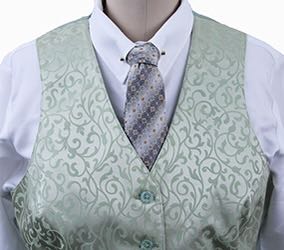 Becker Brothers Celery Paisley Sheen Vest