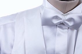 Becker Brothers White Satin Formal Set