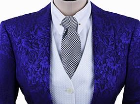 Becker Brothers Purple and Black Paisley Day Coat