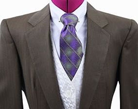 Becker Brothers Bronze Shadow Stripe Day Suit