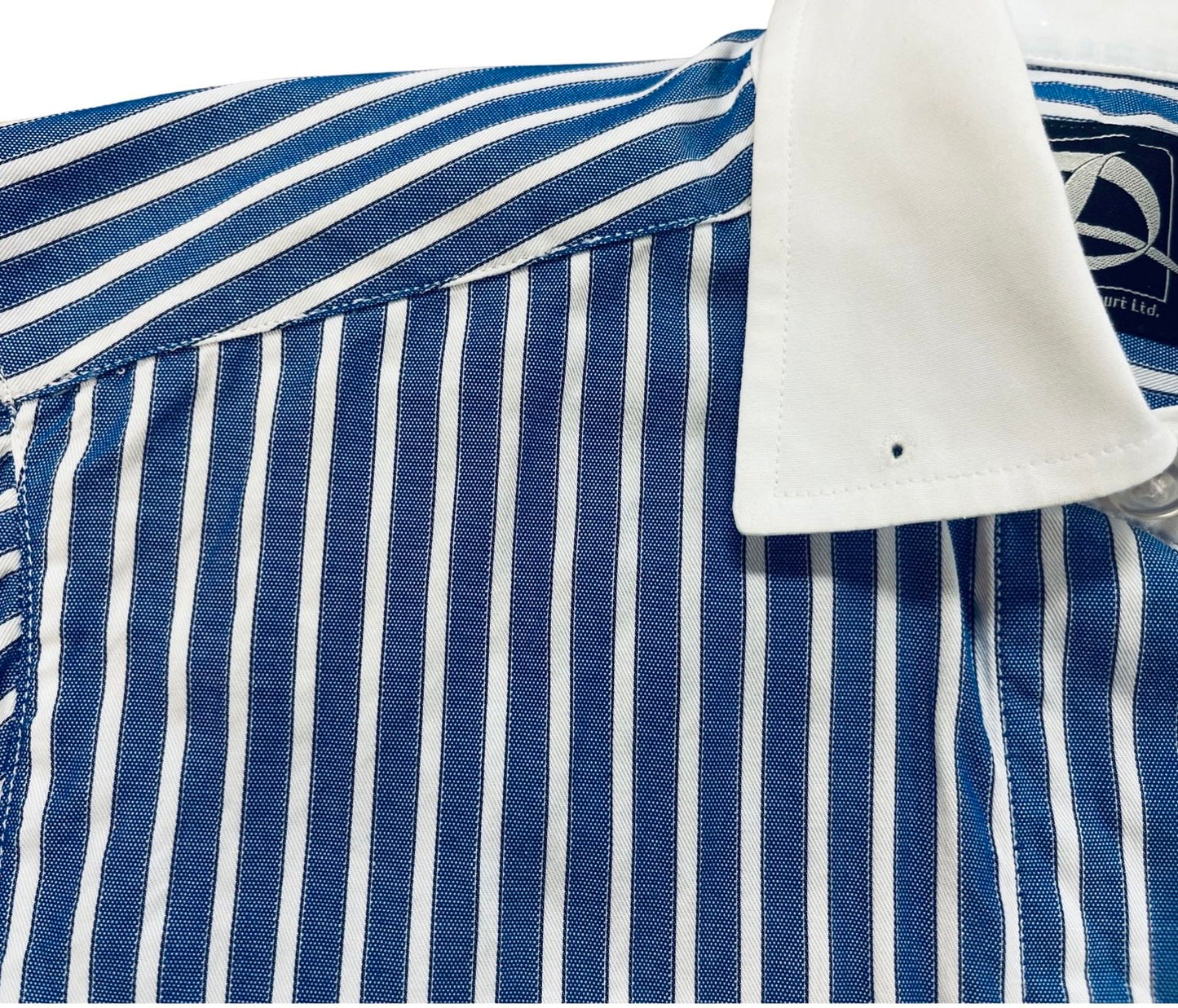 Shirt DeRegnaucourt Blue with White Stripe