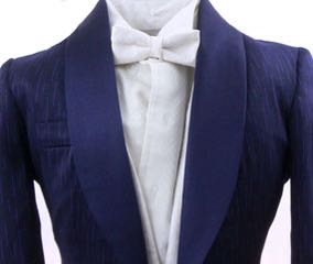 Formal Becker Brothers Navy with Purple Dot Dash Pattern