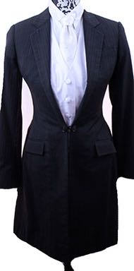Day Suit, DeRegnaucourt, Brown with Black Stripe
