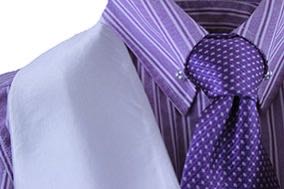 Shirt DeRegnaucourt Purple Stripe Shirt