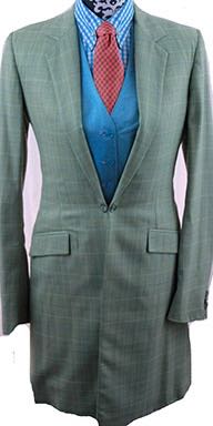 Day Suit Becker Brothers Sage Green Plaid