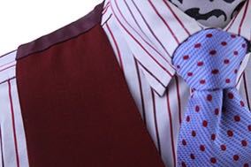 Shirt I-Tailor Red/Maroon Stripe