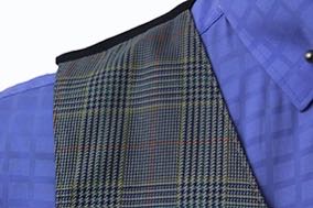 Vest Carl Meyers Sage/Yellow/Blue Glenplaid