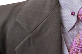 Day Suit Carl Meyers Taupe Shadow Stripe