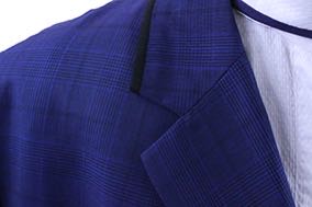 Hunt Coat Frierson Royal Blue and Black Glenplaid