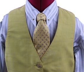 Vest Carl Meyers Yellow with Blue Windowpane