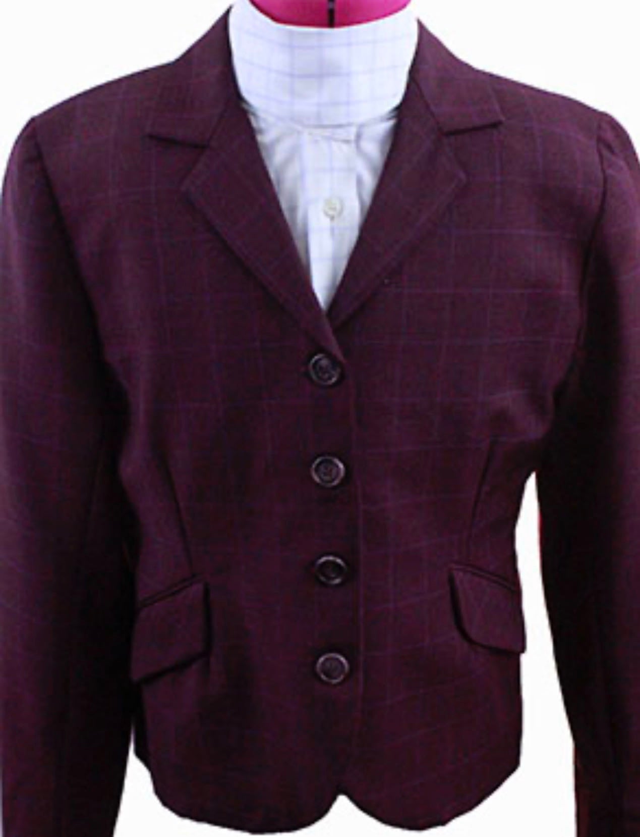 Hunt Coat Eastwick Merlot Glenplaid