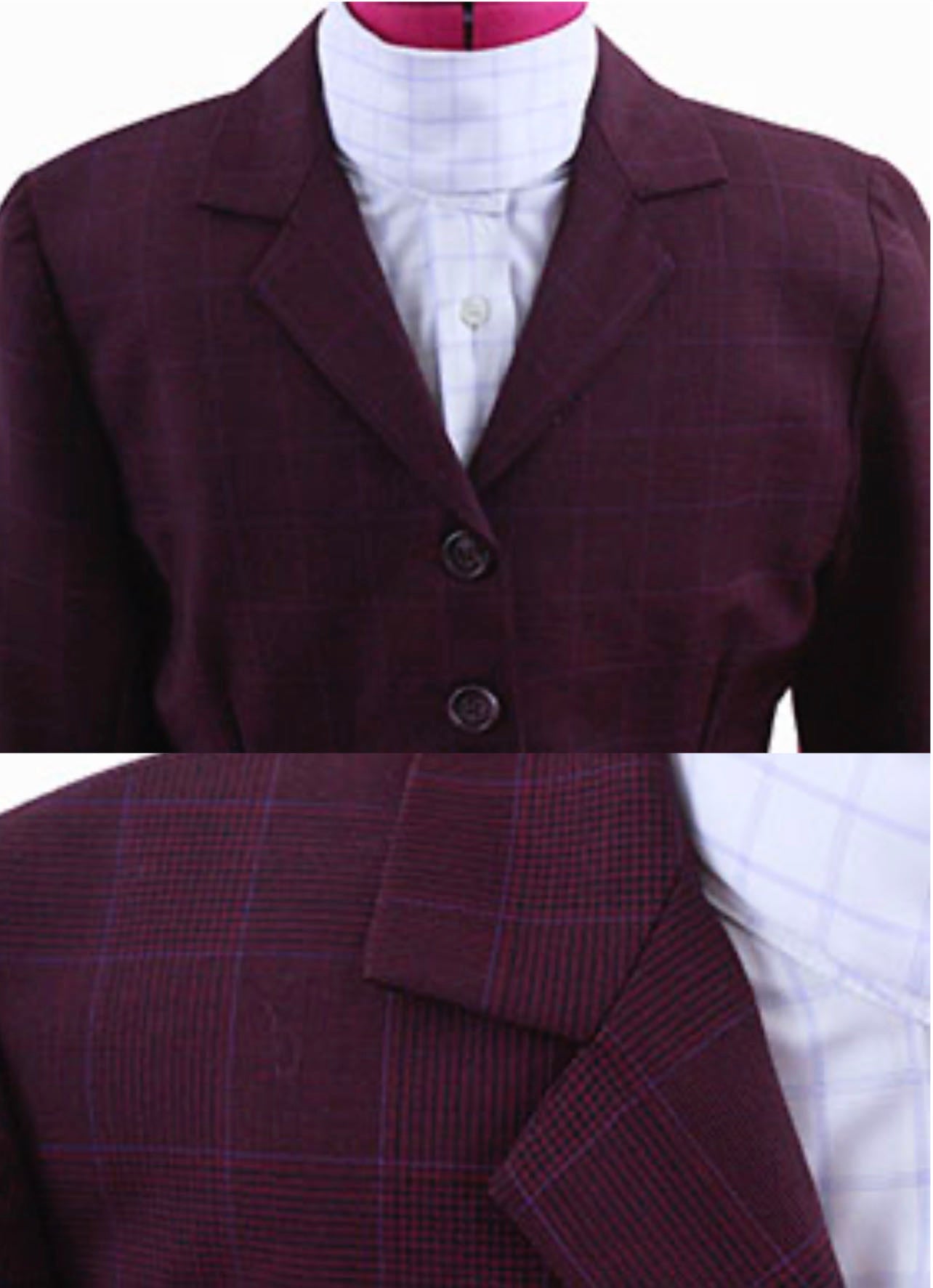 Hunt Coat Eastwick Merlot Glenplaid