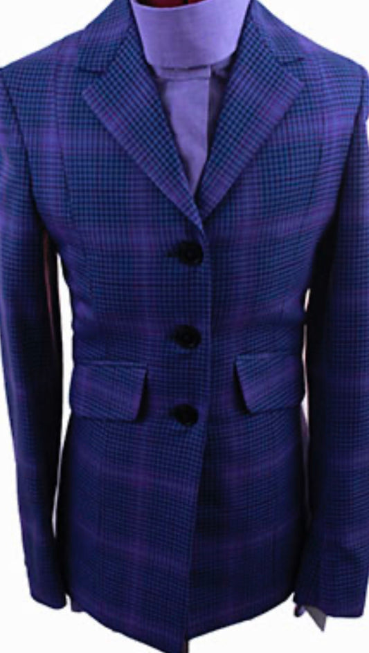Hunt Coat Frierson Blue with Purple Glenplaid